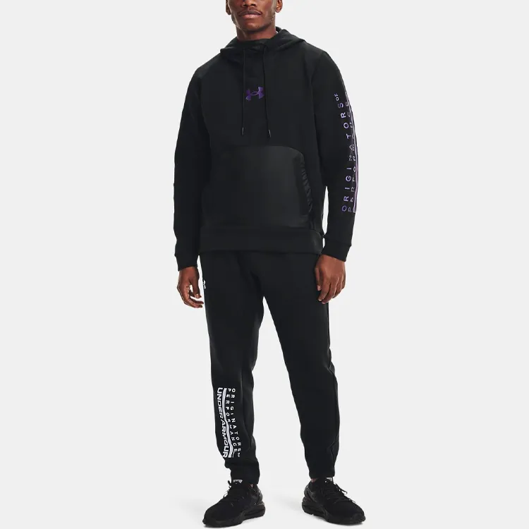 Under Armour Sweatshirt Men's Black Purple-2