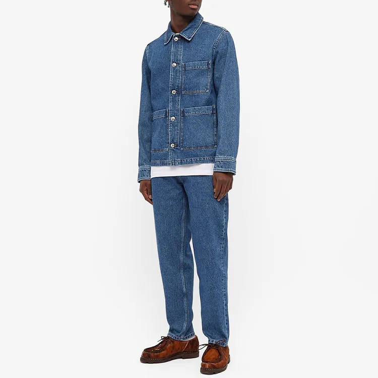 A.P.C Denim Jackets Men Blue-1