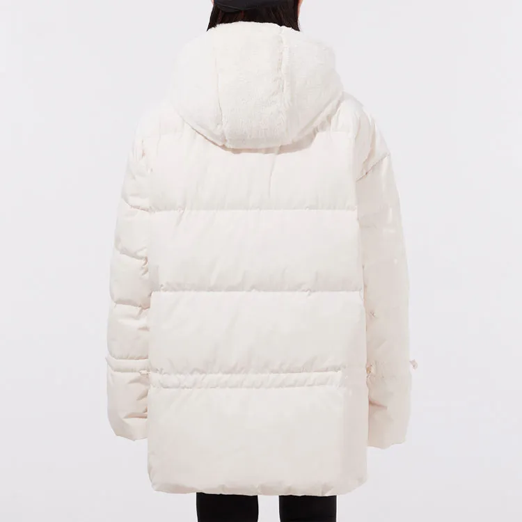 Adidas Originals Clover Series Outfit Down Jacket Winter Women's Ecru-2