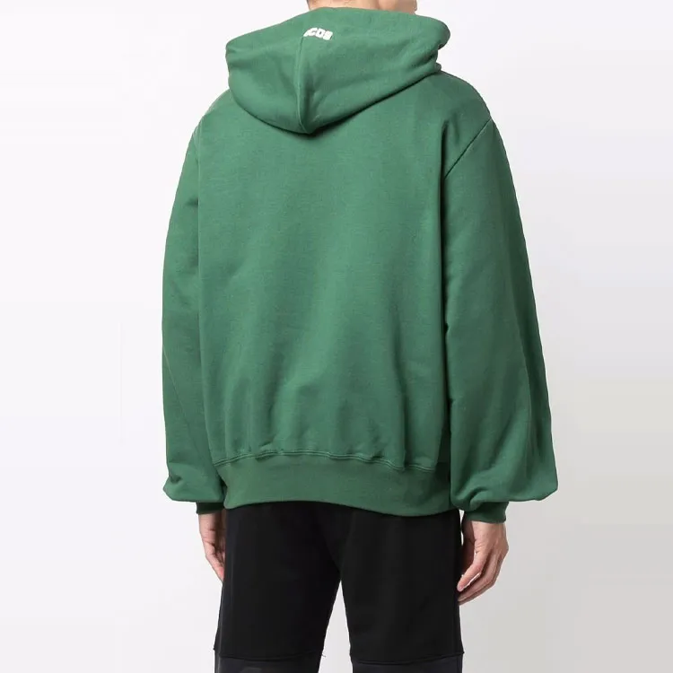 GCDS Logo Patch Drawstring Hoodie-3