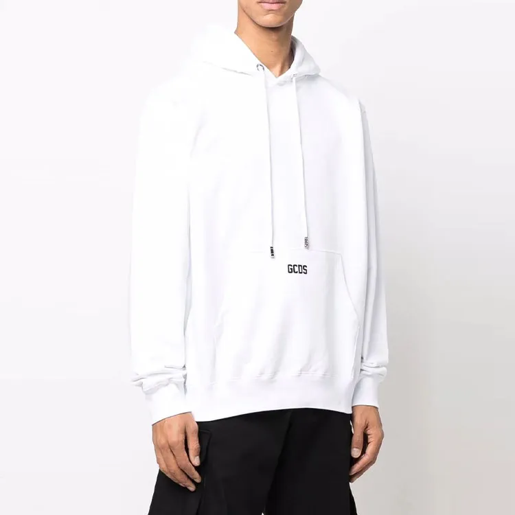 GCDS Logo print Cotton Hoodie-3