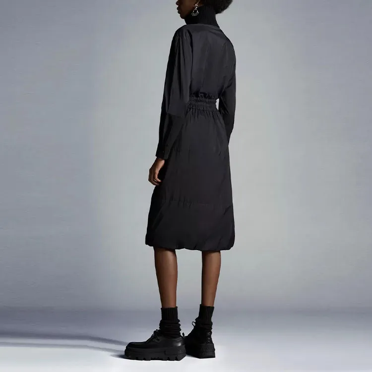 Moncler Long Sleeved Dresses Women's Black-1