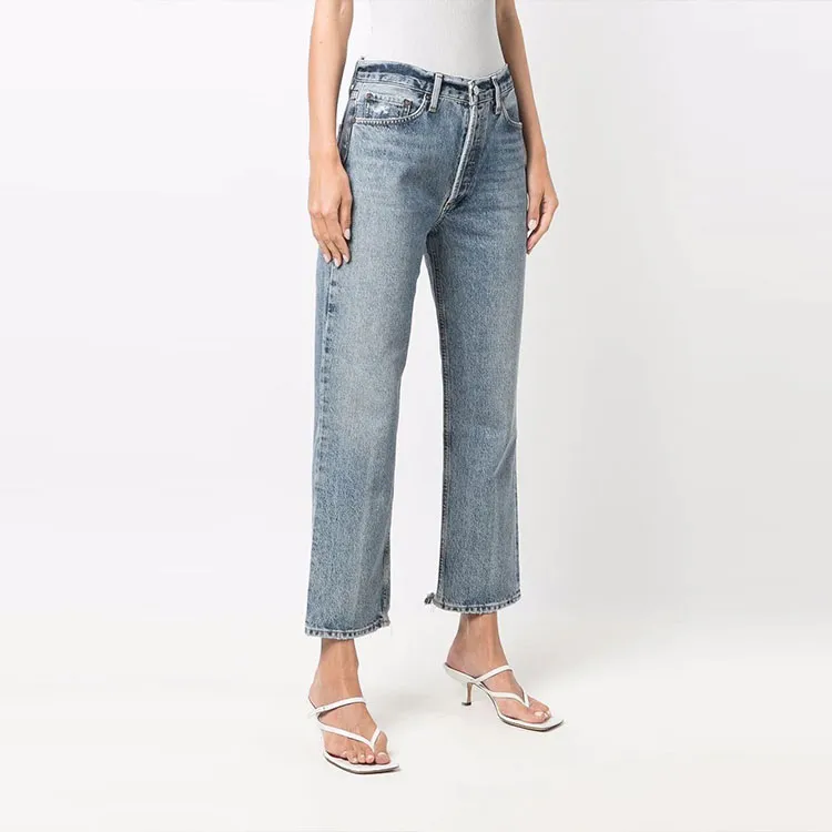 AGOLDE Lana Cropped Straight leg Jeans-2