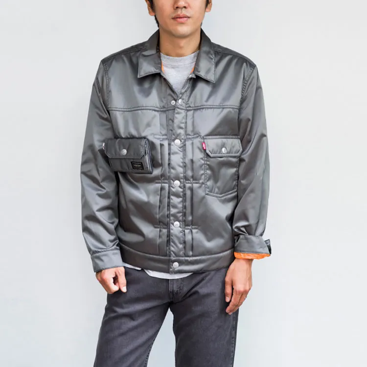 Porter X Levis Jackets Unisex Silver-2