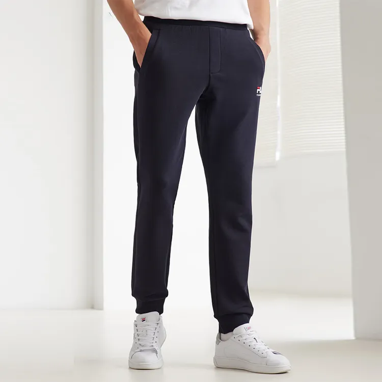 FILA Knitted Sports Pants Men's Marine Blue-3