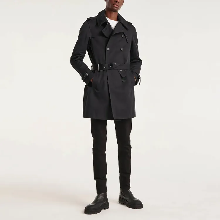 THE KOOPLES Trench Coats Men Black-2