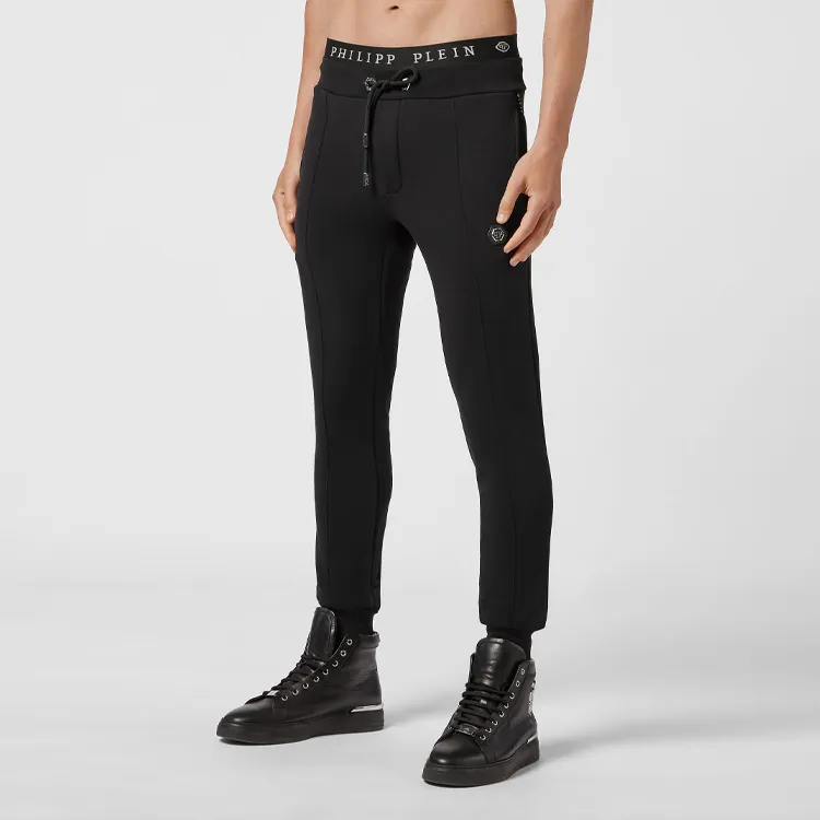 PHILIPP PLEIN Knitted Sports Pants Men's Black-2