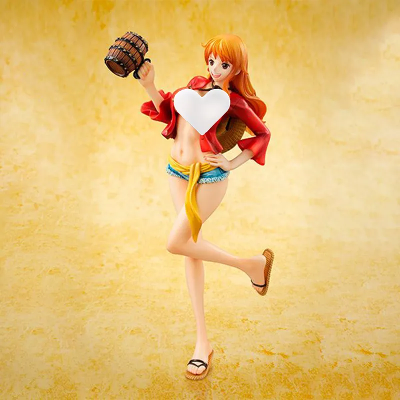 MegaHouse Nami Pop One Piece Limited Edition Mugiwara Ver. 2 Scale Figures 22cm-2