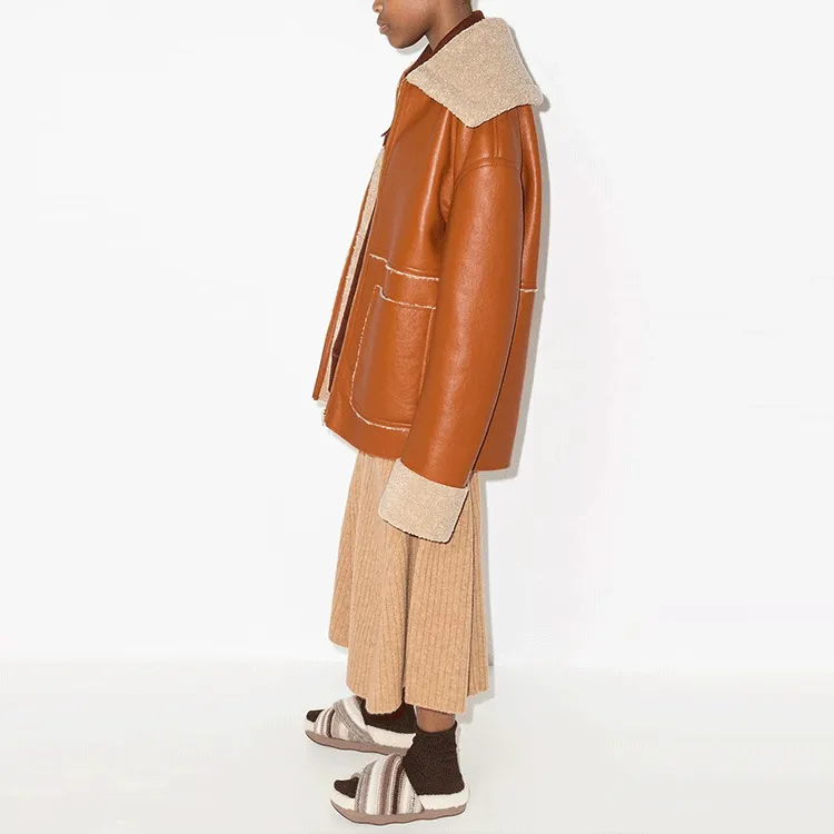 NANUSHKA Jackets Women's Brown Orange-3