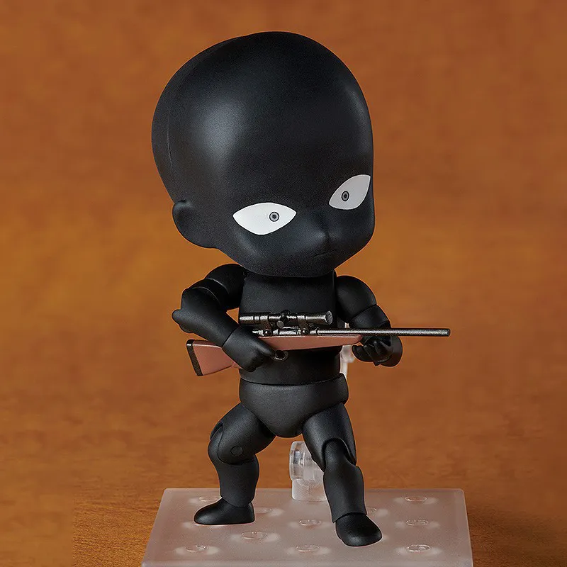 FREEing Men In Black Detective Conan Case Closed Suspect Chibi Figures 10cm-3