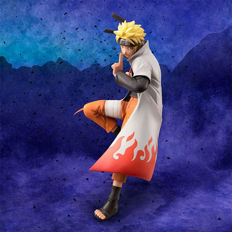 MegaHouse Naruto Uzumaki Gem Naruto Shippuden Fourth Generation Hokage Scale Figures 18cm-1