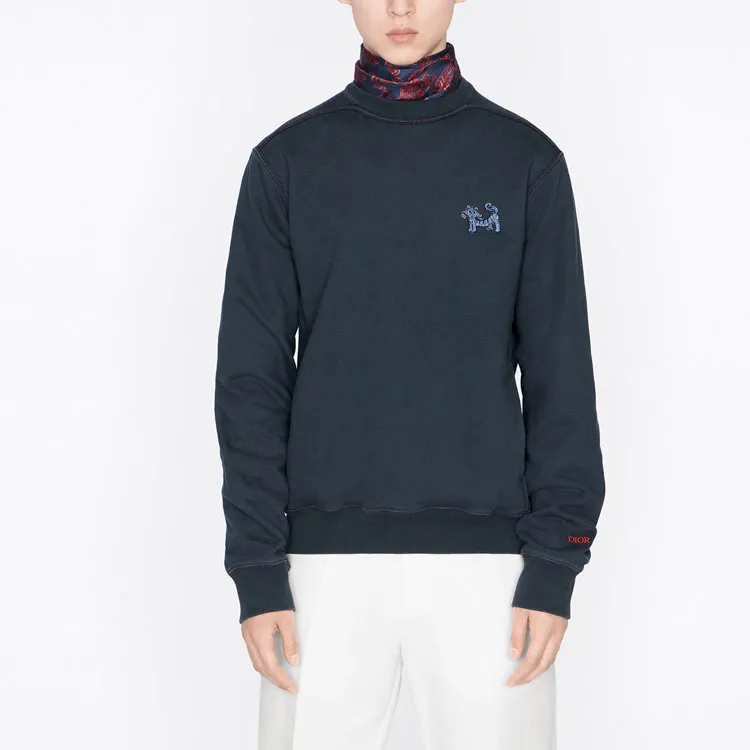 DIOR x KENNY SCHARF SS22 Sweatshirt Men's Dark Blue-2