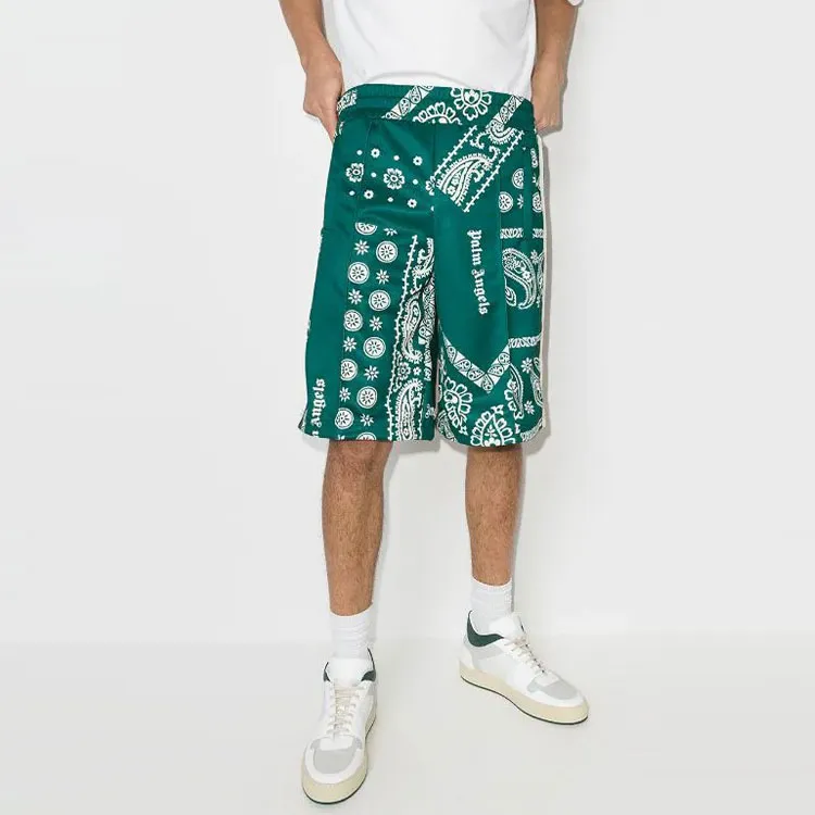 PALM ANGELS Bandana Track Shorts-3