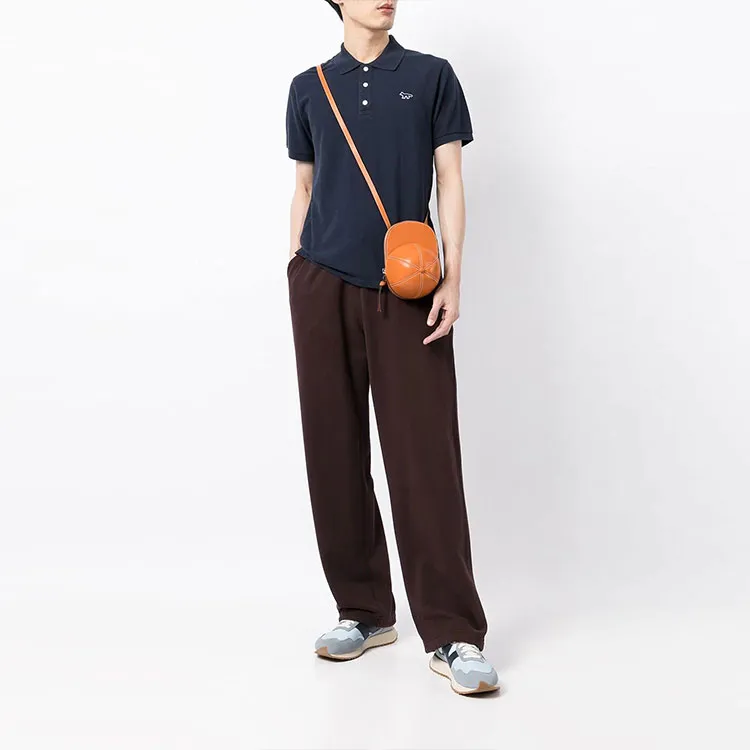 Maison Kitsune Polo Shirts Men Marine Blue-1