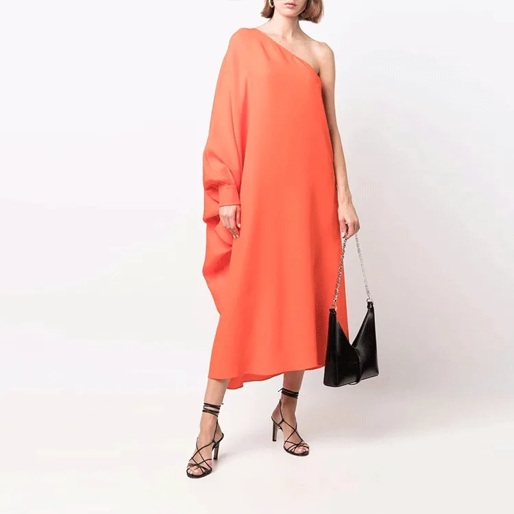 Valentino Sleeveless Dresses Women's Orange-3