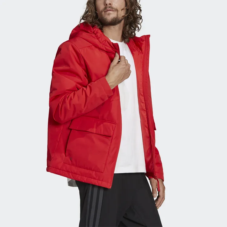Adidas Puffer Jackets Men Red-2