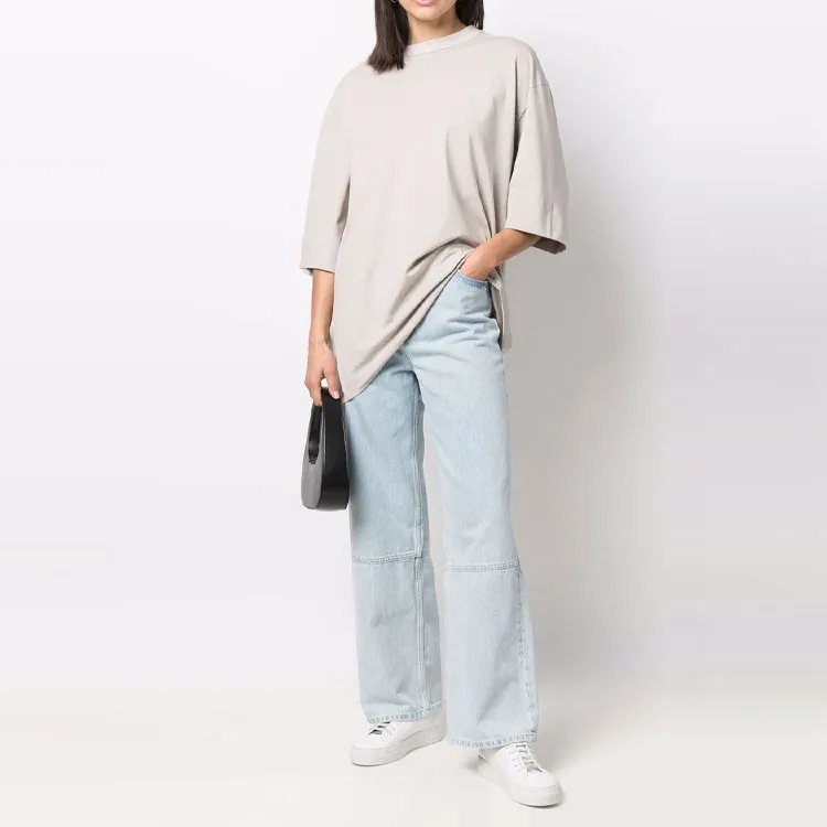 Fear Of God T Shirts Unisex Concrete Gray-2