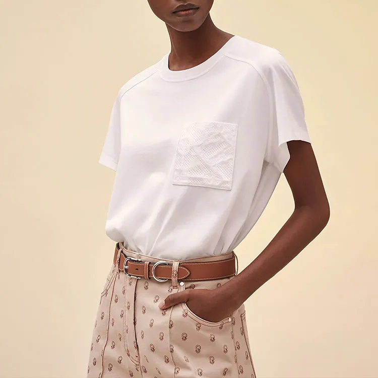 HERMES SS22 T Shirt Women's White-2