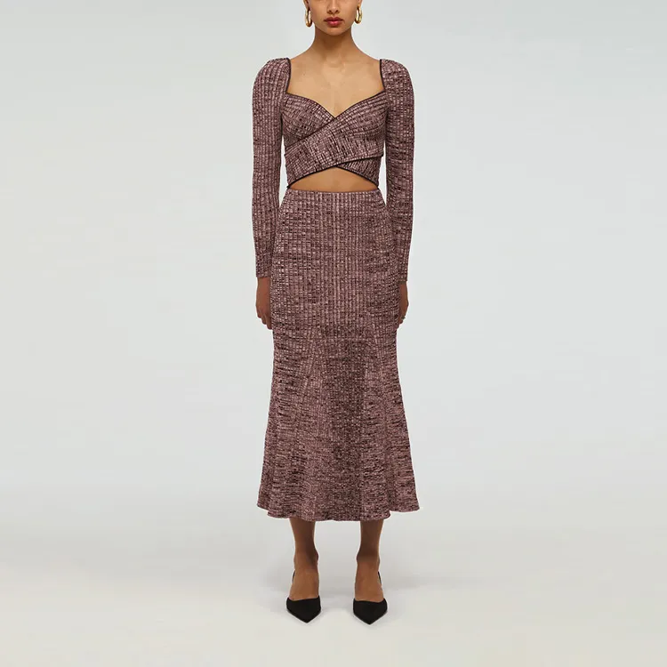 Self portrait Knit Long Skirt Women's-2