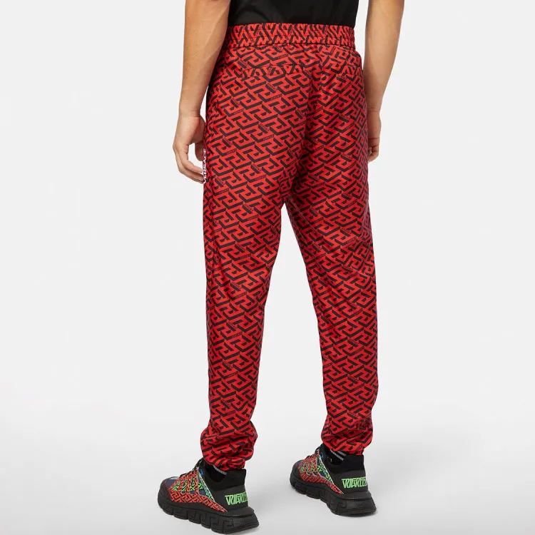 VERSACE Casual Pants Men Red-3