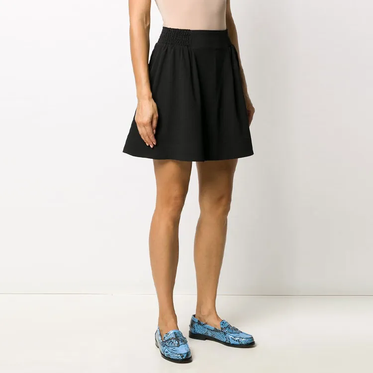 GANNI Casual Short Skirts Women's Black-2