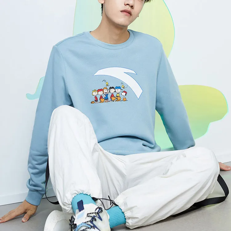 Anta Life Collection Sports Life Collection Sweatshirt Unisex Blue-3