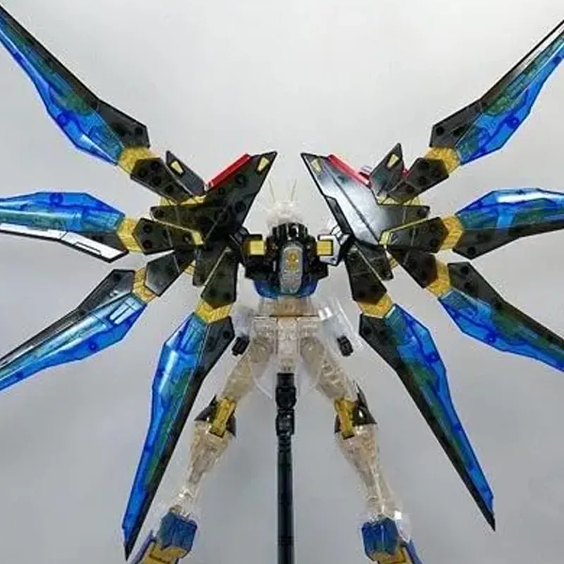 BANDAI MG 1 100 EXPO Limited Mobile Suit Gundam SEED Destiny Strike Freedom Gundam Transparent Model Kits 18cm-4