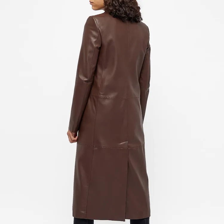SportMa Leather Jacket Women's Brown-1