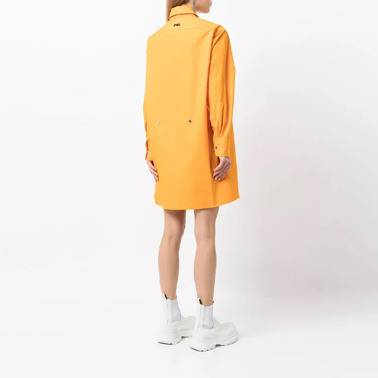 OFF-WHITE FW21 Long-Sleeved Dresses Women's Yellow-2