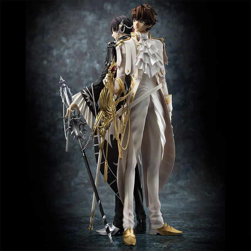 MegaHouse G.e.m. Code Geass Rebellion Of Luluus R2 Kiritsugu, Suzaku & Luluus Lamperouge Scale Figures 24cm-2