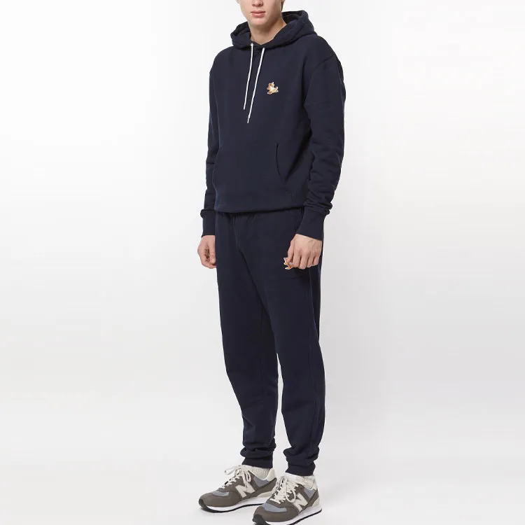 Maison Kitsune Knitted Sports Pants Men's Blue-3