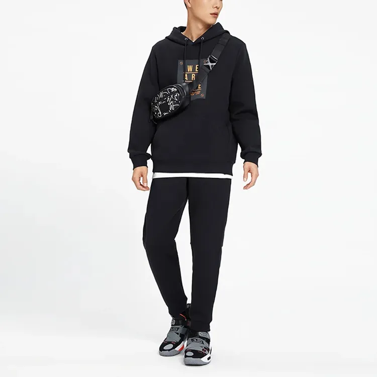 LiNing Knitted Sports Pants Men's Black-2