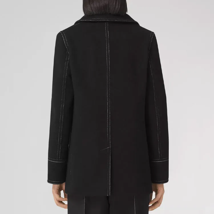 Burberry Velvet Jackets Women's Black-5