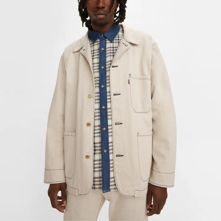 Levis Denim Jackets Men Ecru-3