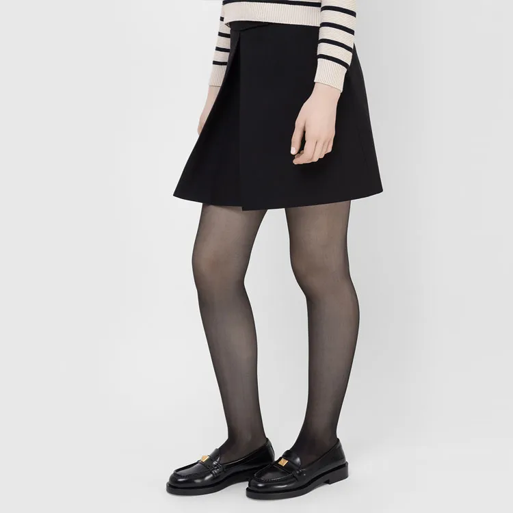 Valentino Casual Short Skirts Women's Black-3