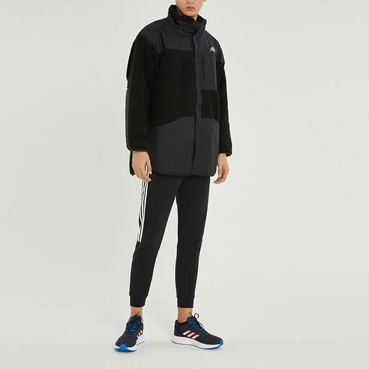 Adidas Velvet Jackets Men Black-3