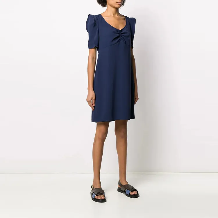 KENZO Short Sleeved Dresses Women's Blue-4