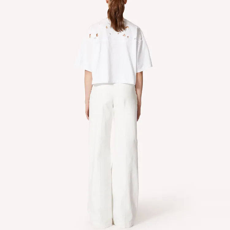 RED VALENTINO Crop Tops Women's White-2