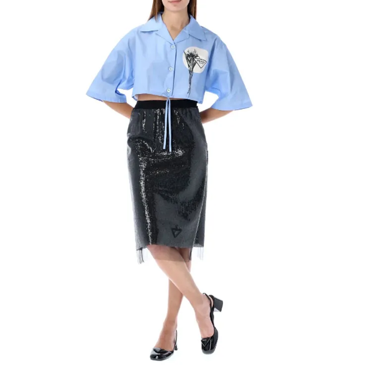 PRADA Shirts Women's Blue-2