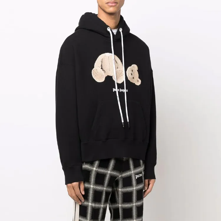PALM ANGELS Bear-motif Hoodie-3