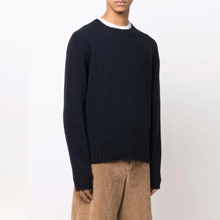 PALM ANGELS Logo Intarsia Crewneck Sweater-2