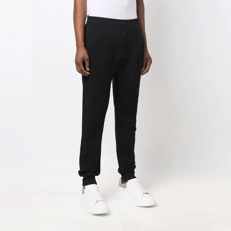 Alexander McQueen Logo Printed Slim Cut Track Trousers-3