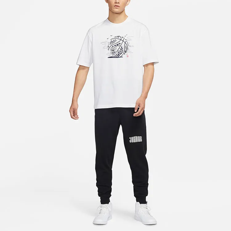 Jordan T Shirts Men White-2