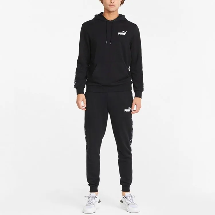 PUMA Knitted Sports Pants Men's Black-2