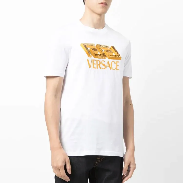 VERSACE T Shirts Men White-2