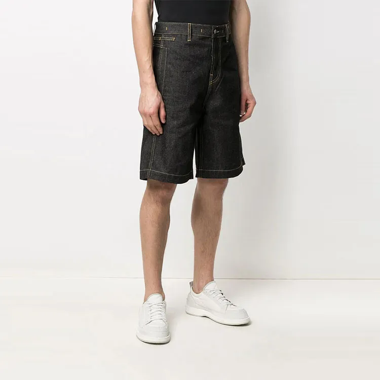 Jacquemus Denim Shorts Men Dark Blue-1