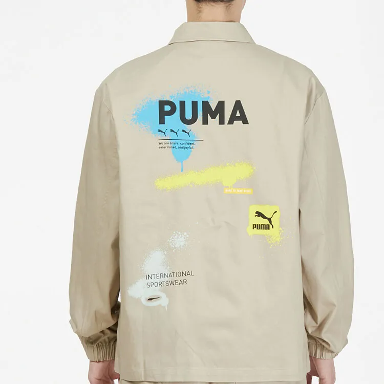 PUMA Jackets Men Umber-3