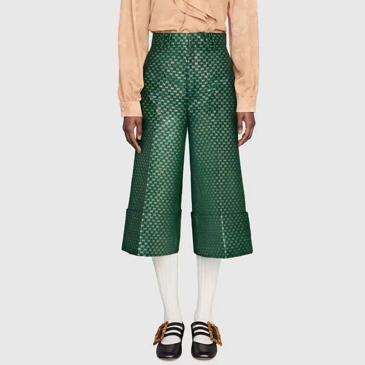 GUCCI Knitted Sweatpants Women's Green-1