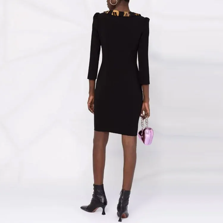 MOSCHINO Long-Sleeved Dresses Women's Black-2