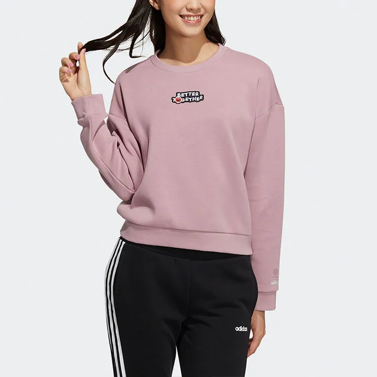 Sesame Street X Adidas Neo Sesame Street Co branded Collection Sweatshirts Women's Purple Pink-3
